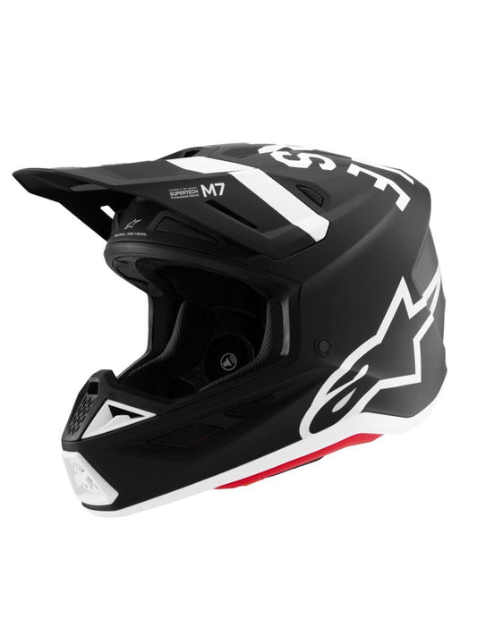 ALPINESTARS SM7 Dasher Helmet BLK/WHT 2025 Model