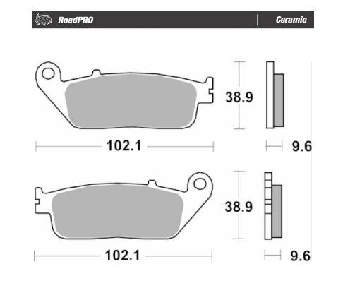 Moto-Master RoadPro Ceramic For Honda NX 500 A 1994-2026 Ceramic Set 404004
