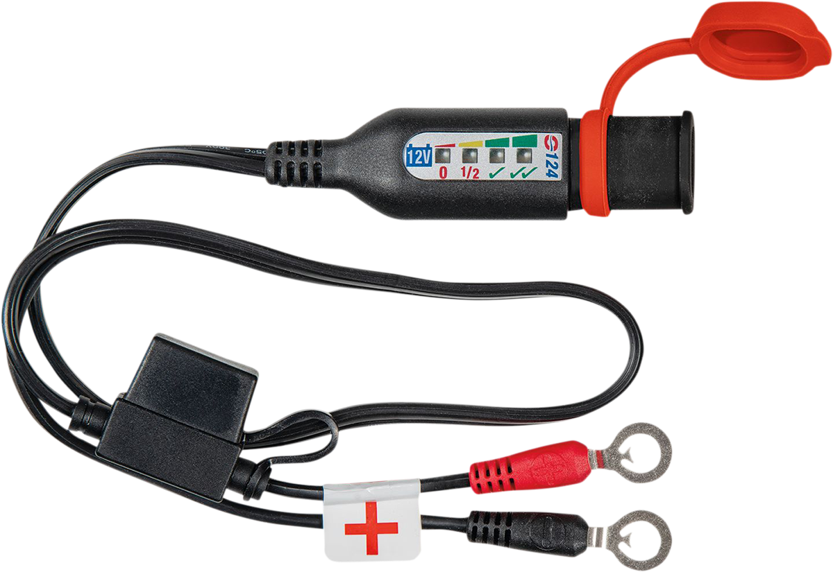 Optimate Battery Cord Eye With Test for 12v Lead Acid Batteries O124