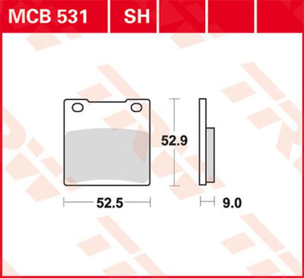 Trw All Round Sintered Metal Brake Pads For Suzuki GSX 1300 R 1979-2007 MCB531