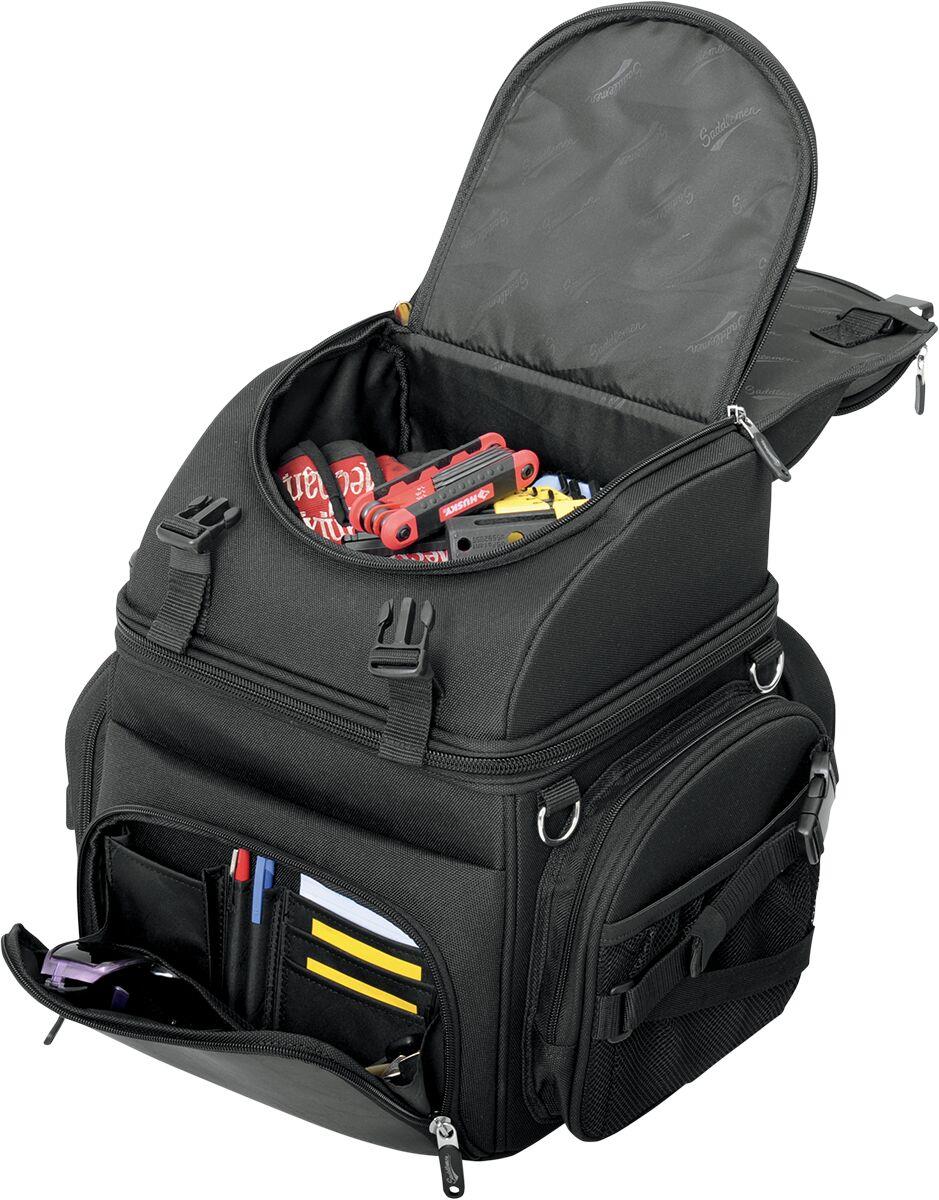 Saddlemen BR1800 Backseat Sissy Bar Bags 1800 In Rain Cover Backpack 3515-0113