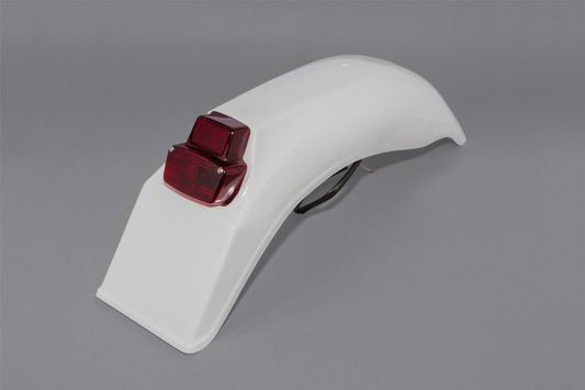UFO VINTAGE UNI ENDURO REAR FENDER W/ TAILLIGHT (79-89) WHITE ME08026W