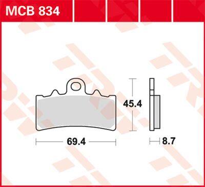 Trw All Round Sintered Metal Brake Pads For KTM Duke 390 2011-2026 MCB834