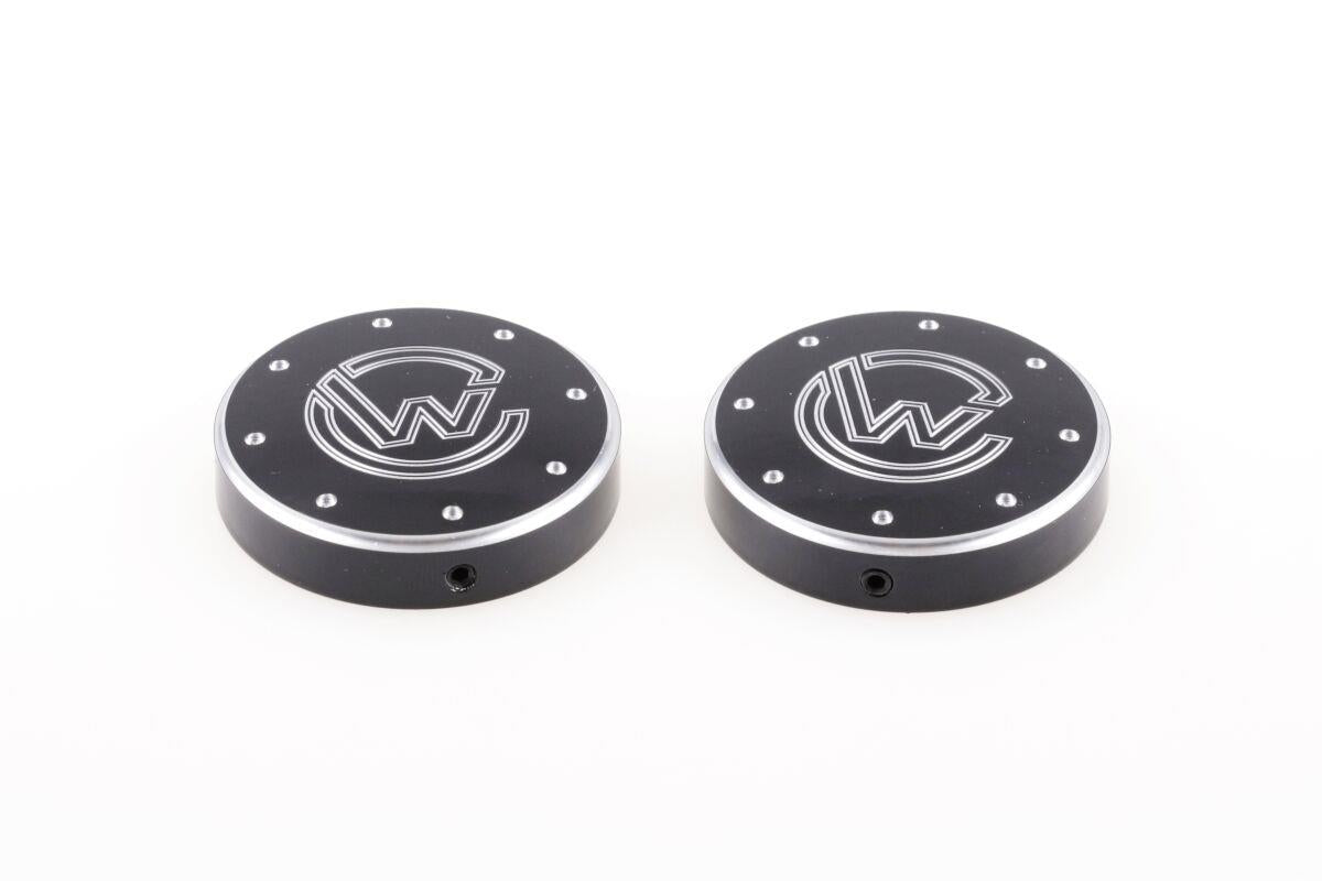 Cult Werk Fork Caps For Indian Scout 1250 2018-2026 Black Aluminium IN-SCO004