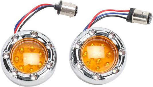 Arlen Ness LED "Fire Ring" Kit for Factory "Deuce Style" Turn Signal Housing 12-757