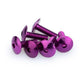PUIG M6 Domed Screws 20mm x 6 Purple Universal 0657L
