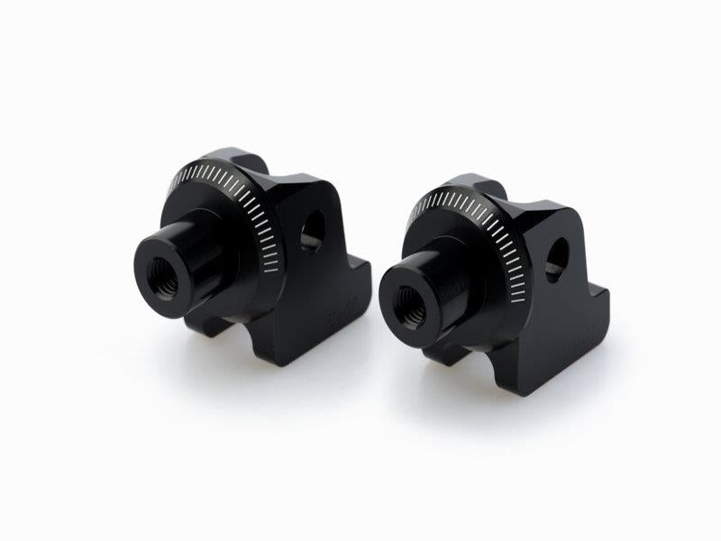 Puig Adjustable Footpeg Adaptors Black 9211F