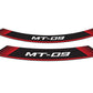 PUIG Wheel Rim Stickers Red for Yamaha MT-09/SP/SportTracker/StreetRally 13-20 9135R