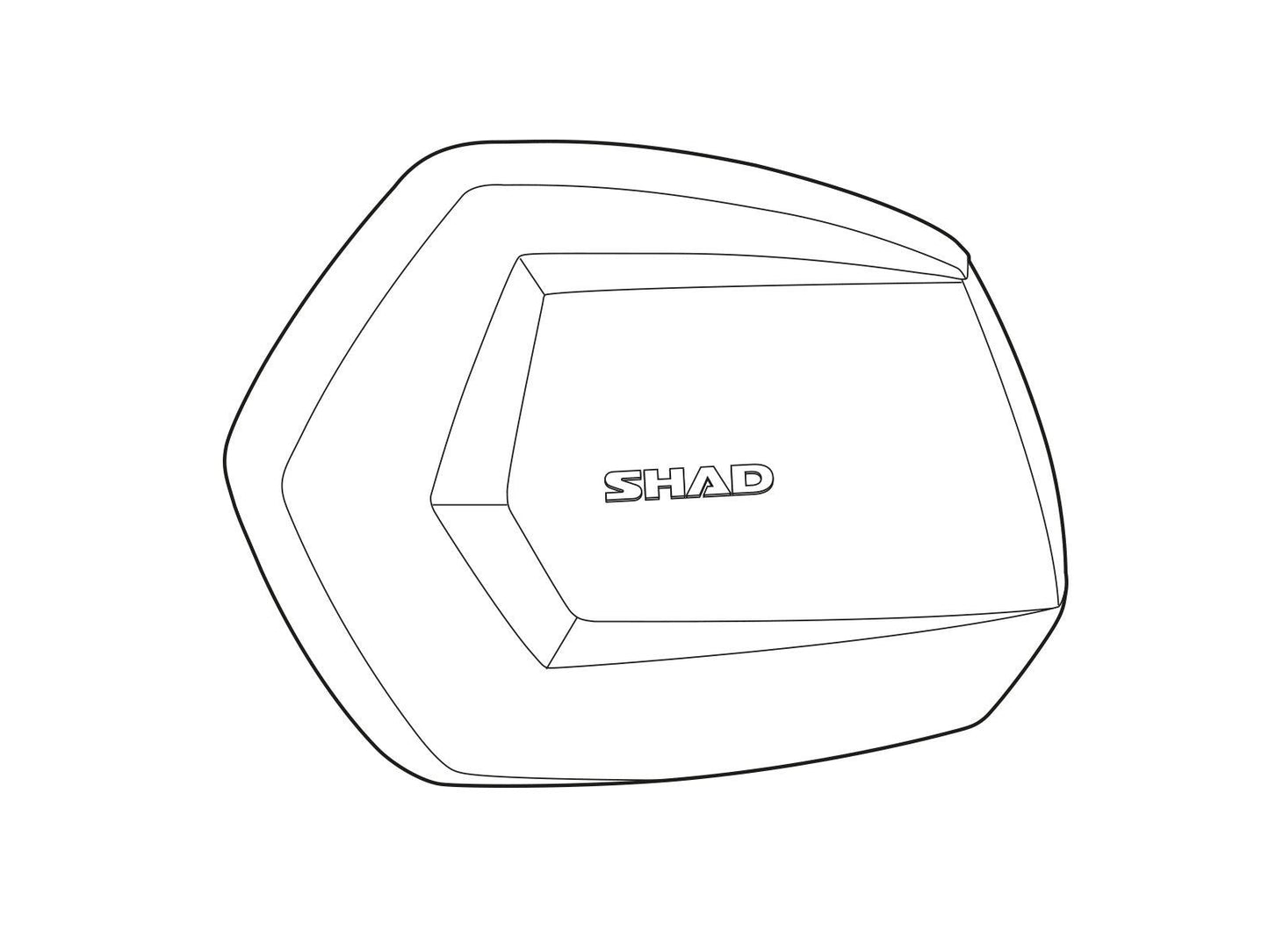 SHAD SH35 Replacement Aluminium Side Panel (Left) D1B35TLR