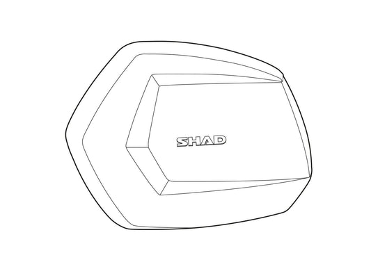 SHAD SH35 Replacement Aluminium Side Panel (Left) D1B35TLR