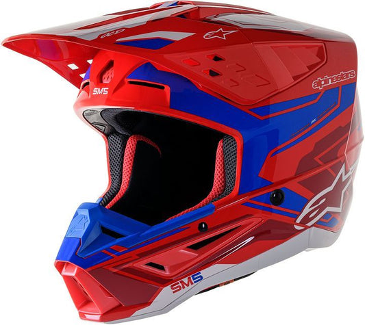 ALPINESTARS Supertech M5 Action Red & Blue ACT2 MX Helmet