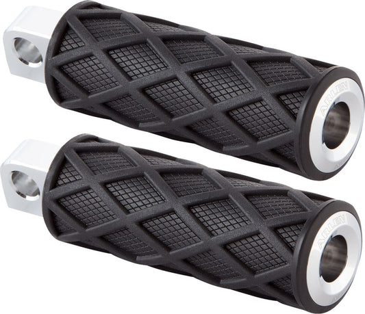 Arlen Ness Diamond Footpegs Rubber Steel For HD FLHTC 1584 00-10 400-048