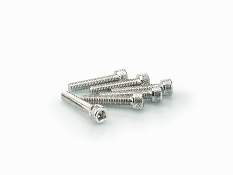 PUIG M5 25mm Allen Screws x 6 Silver Universal 0185P