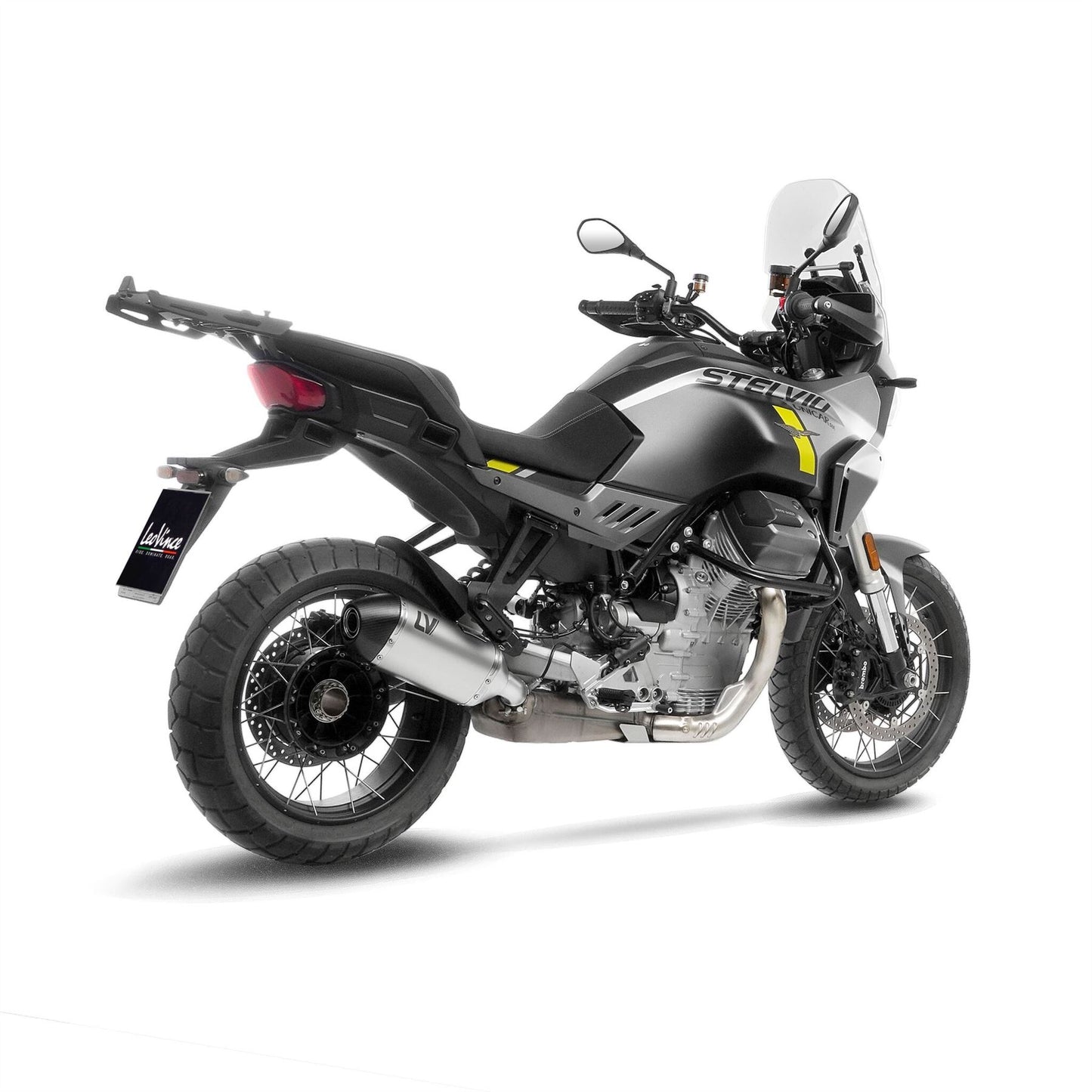 Leovince LV-14 Stainless Ste Slip-On Muffler Moto Guzzi Stelvio 1000 24-25 15613