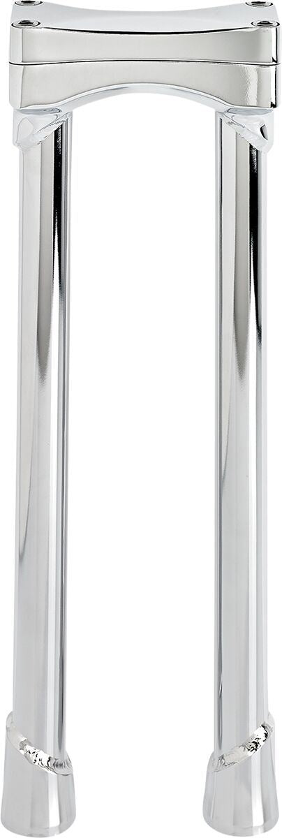 Biltwell Murdock O/S Risers Chrome 14" Pair For 1-1/8" Handlebars 6413-105-14
