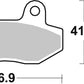 Sbs HS Street Excel Front Brake Pads For Hyosung GT 250 IR 2004-2017 814HS