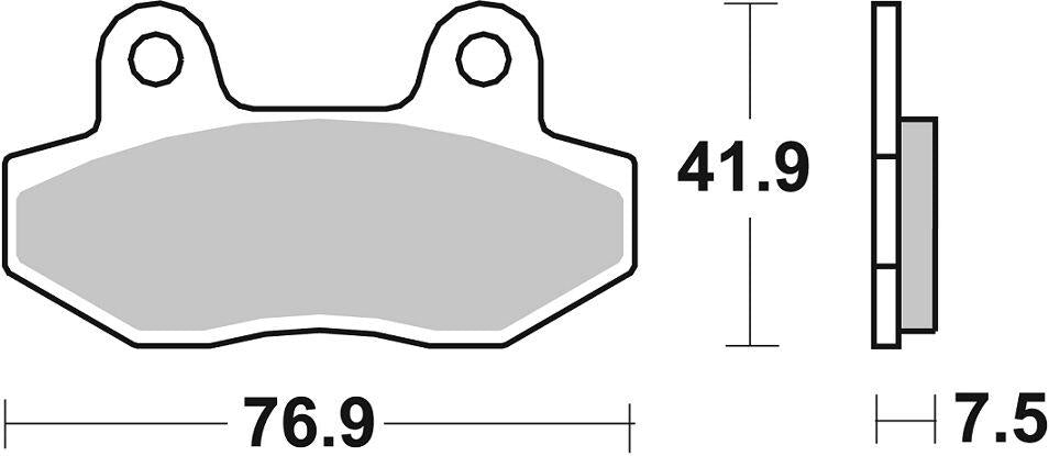 Sbs HS Street Excel Front Brake Pads For Hyosung GT 250 IR 2004-2017 814HS