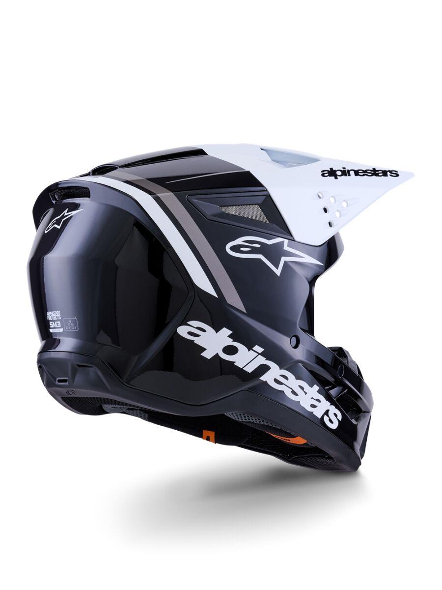 ALPINESTARS SM3 Radium Helmet BLK/WH/GY 2025 Model