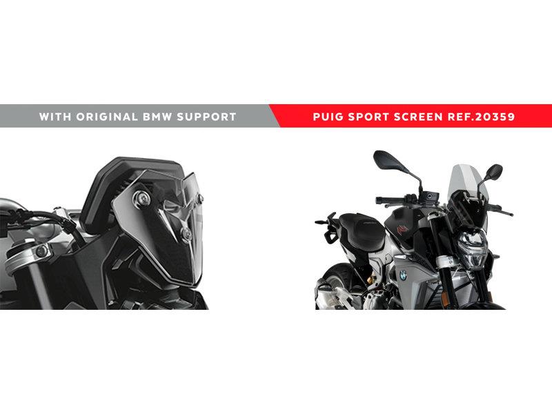 PUIG New Generation Sport Screen Light Smoke for BMW F900 R 20-25 20359H