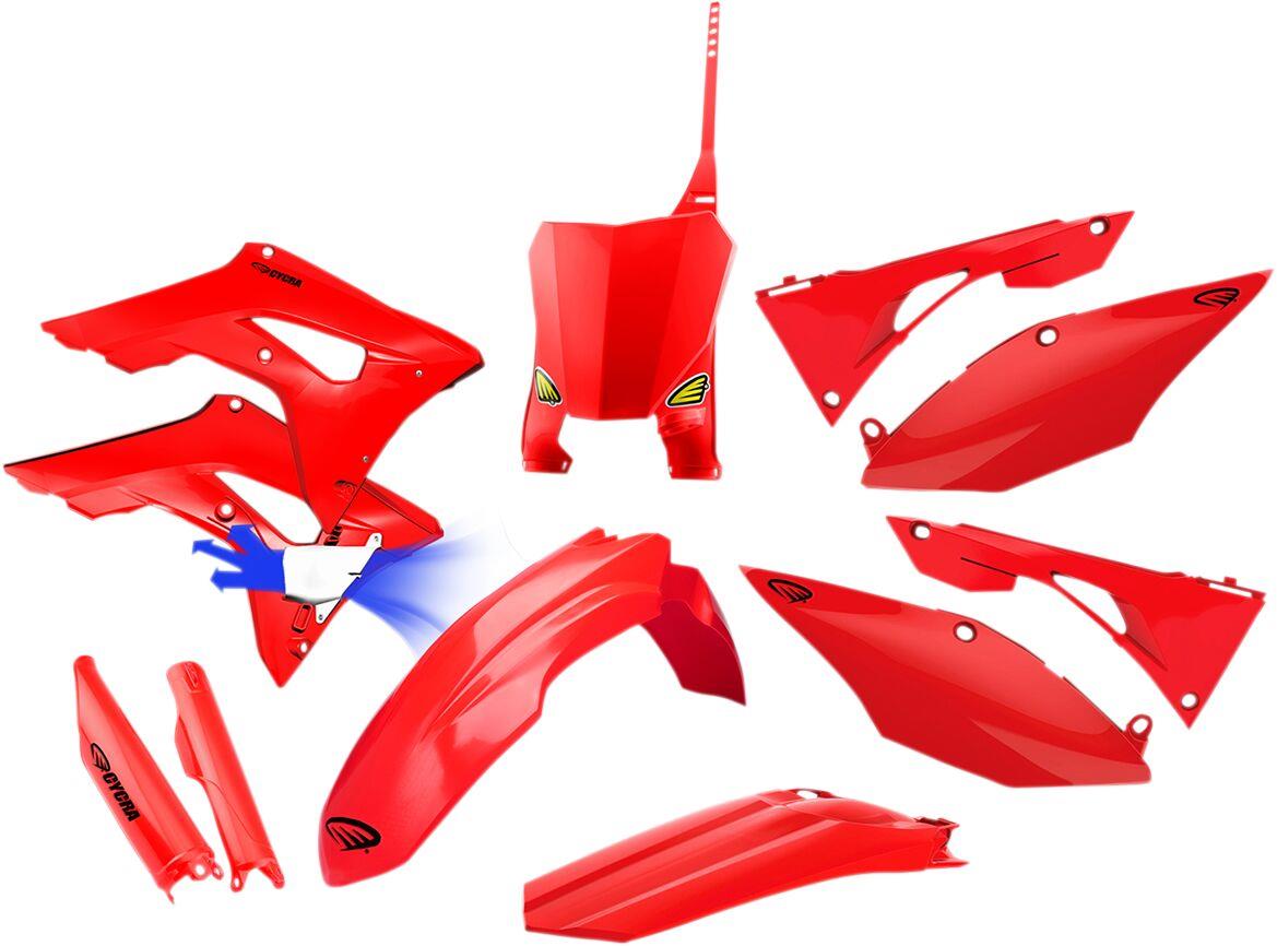 Cycra Powerflow Full Body Kit For Honda CRF 250 R 2017-2021 Red 1CYC-9320-32