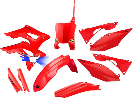 Cycra Powerflow Full Body Kit For Honda CRF 250 R 2017-2021 Red 1CYC-9320-32