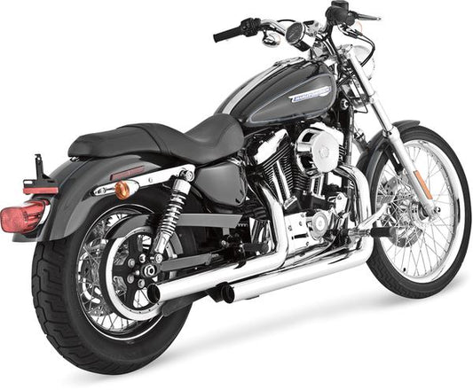 Vance & Hines Straightshots Chrome Steel For HD XL 1200 V 04-13 17821