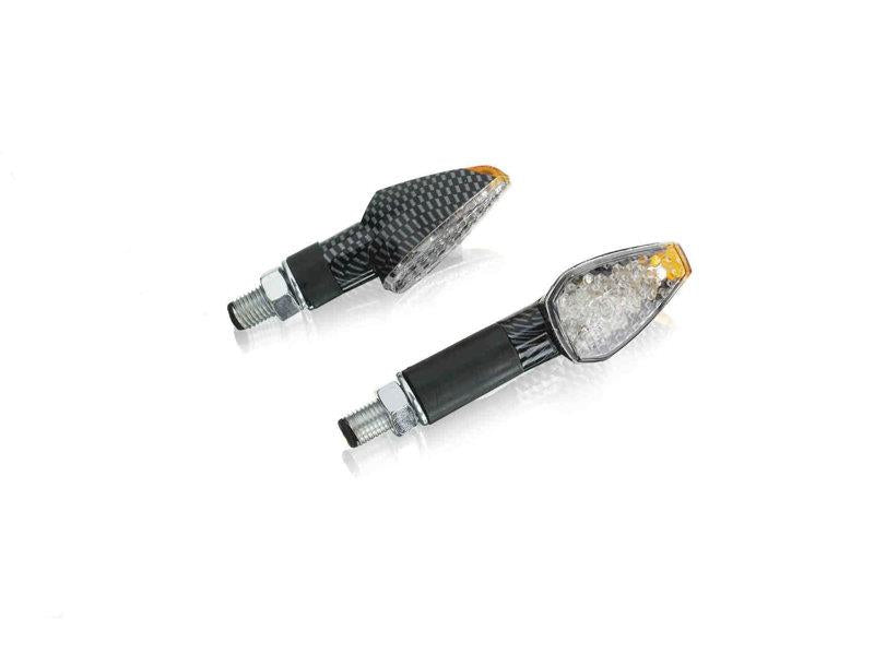 Puig Peak LED Indicators Carbon Look Base 66 x 27mm Carbon Look 1097H