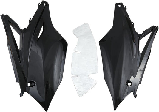 UFO SIDE PANELS KAWASAKI KXF250/450 BLACK KA04737-001