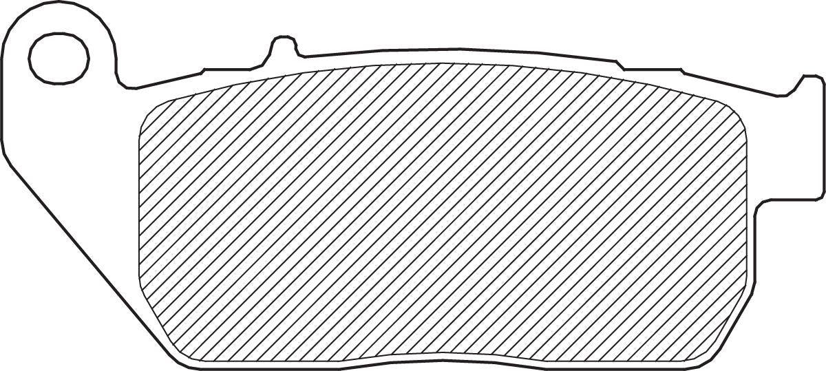 Drag Specialties Metal Brake Pads For Harley XL 1200 C 2004-2013 FAD381HH