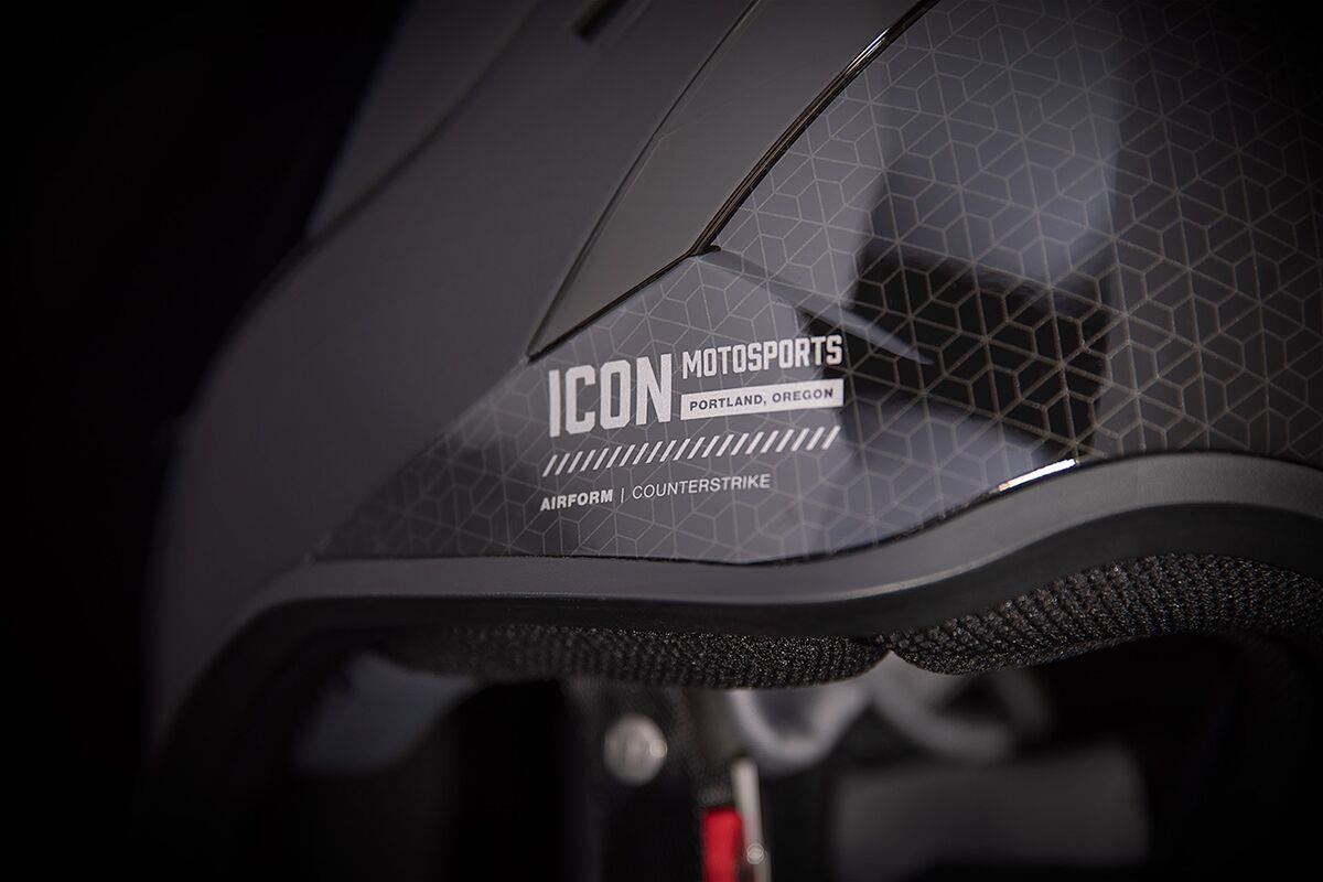 ICON Airform™ Counterstrike MIPS® Black Motorcycle Helmet