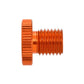 Daytona Mirror Plug Bolt Orange Right M10 x 1.25 CNC Aluminum Threaded Plug 80942