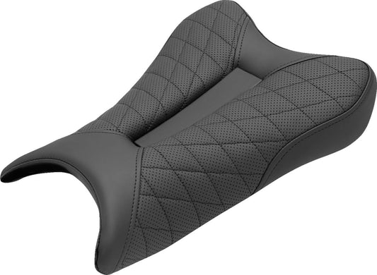 Saddlemen Track Lattice Stitch Seat LS Black Leather For Kawasaki ZX-6 636 19-22 0810-K075