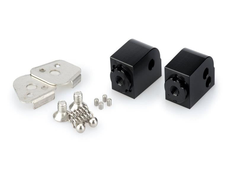 Puig Pillion Adjustable Footpeg Adaptors Black 5591R