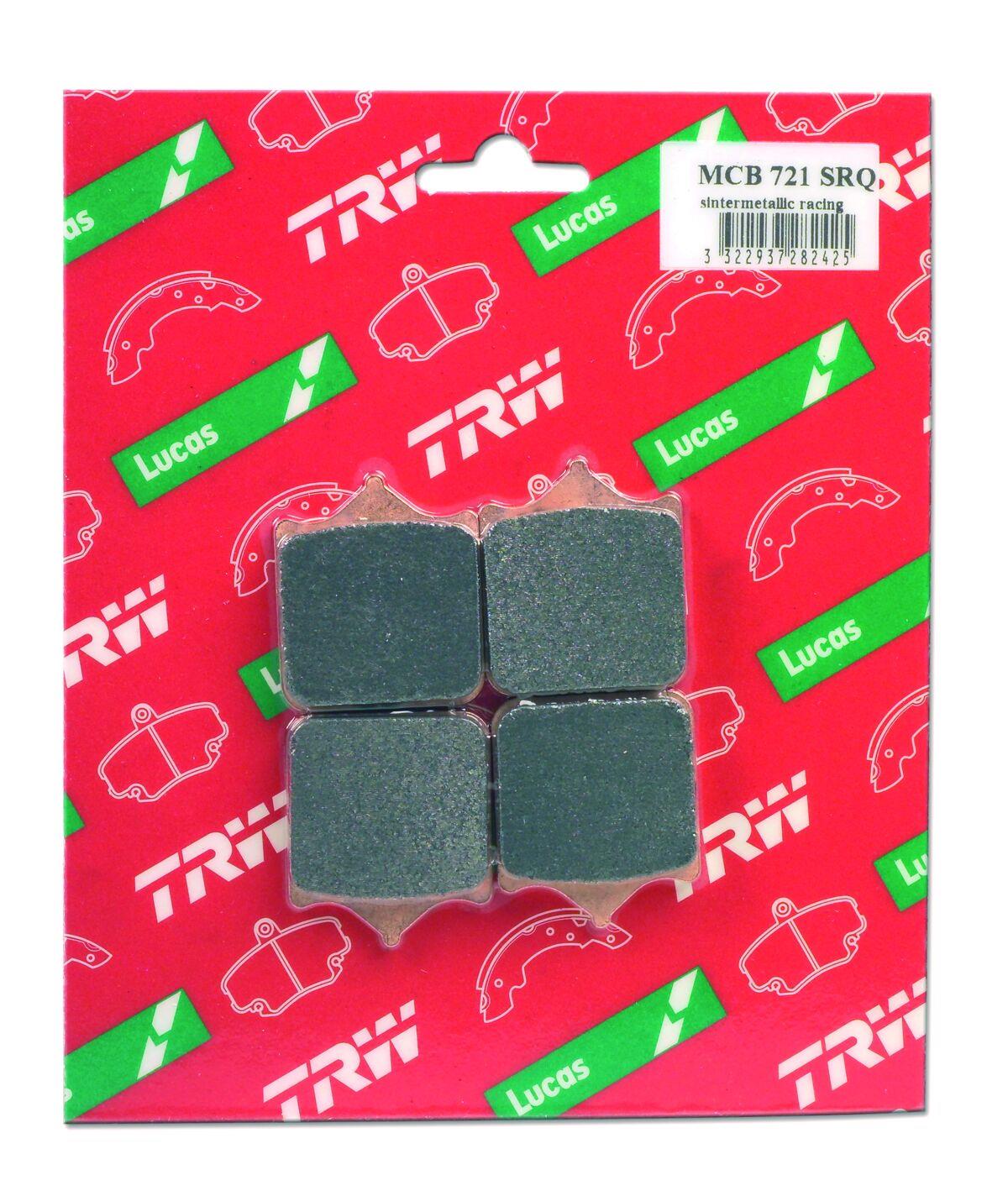Trw SV Series Sindered Brake Pads For Benelli TRK 702 2000-2026 MCB721SV