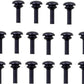 Arlen Ness Deep Cut Floorboard Replacement Rubber Insert Aluminum 16 Pack 06-847