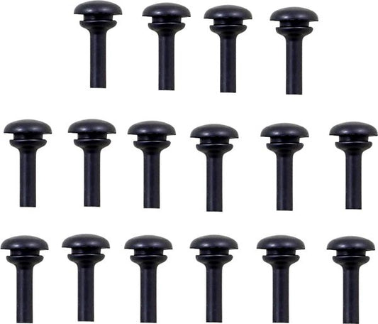Arlen Ness Deep Cut Floorboard Replacement Rubber Insert Aluminum 16 Pack 06-847