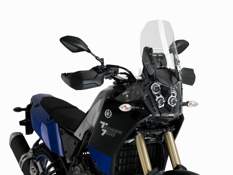 PUIG Manual Screen Height Adjuster Black for Yamaha Tenere 700/Explore/Extreme/Rally/World Raid 19-25 3732N