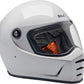 BILTWELL Lane Splitter White Motorcycle Helmet