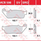 Trw All Round Sintered Metal Brake Pads For Honda SH 125 1988-2026 MCB598