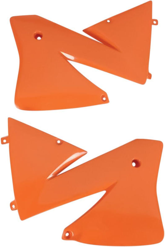 UFO RADIATOR COVERS KTM 2/4-STROKE (01-02) ORANGE KT03066-127