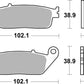 Sbs RST Brake Pads For Honda CL 500 1994-2024 Sintered Metal Set 700RST
