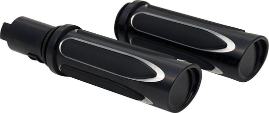 Arlen Ness Deep Cut Comfort Series Grips Black For HD FLHXSE 23-24 500-069