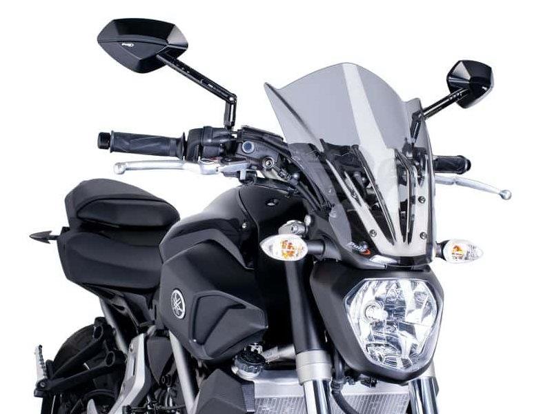 PUIG New Generation Touring Screen Light Smoke for Yamaha MT-07 14-27 7016H