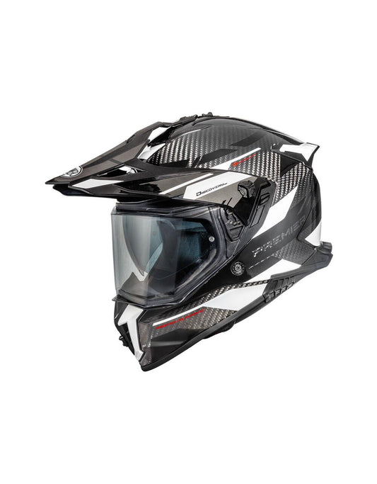 PREMIER HELMETS Discovery Carbon Gray Motorcycle Helmet