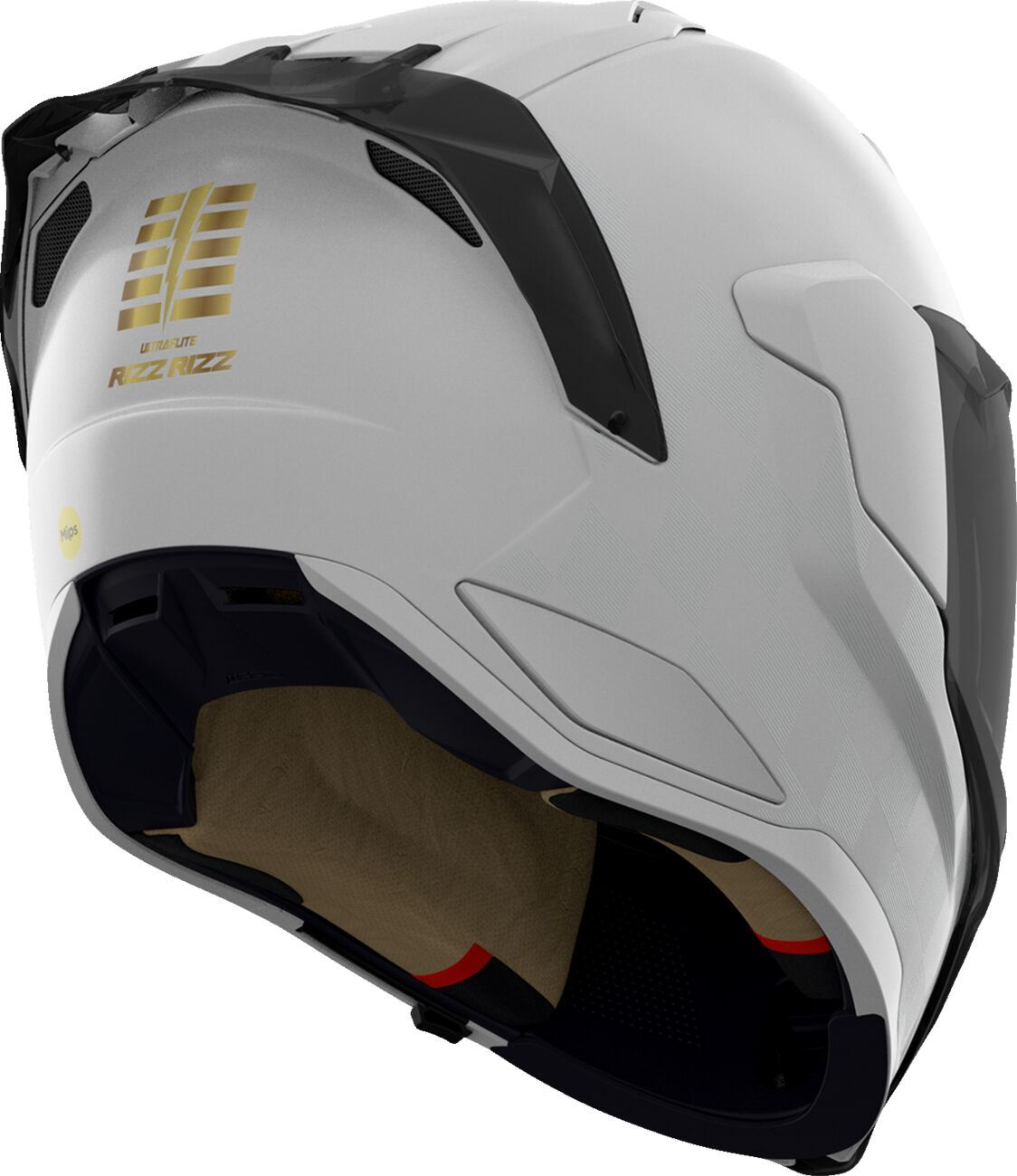 ICON Ultraflite White Motorcycle Helmet
