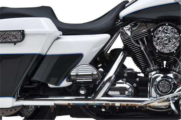 Arlen Ness Cover Side Black White Plastic For HD FLTRXSE2 1800 09-13 03-614