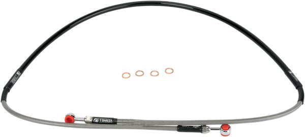 Moose Offroad Braided Brake Line For Yamaha YZ 85 LW 2001-2018 Y01-1-048/P