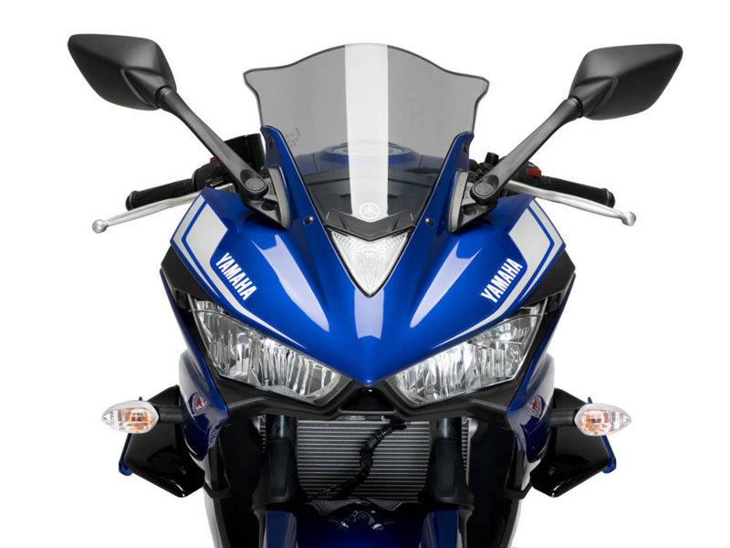 PUIG Sport Downforce Spoilers Black for Yamaha YZF R3 15-18 3171N