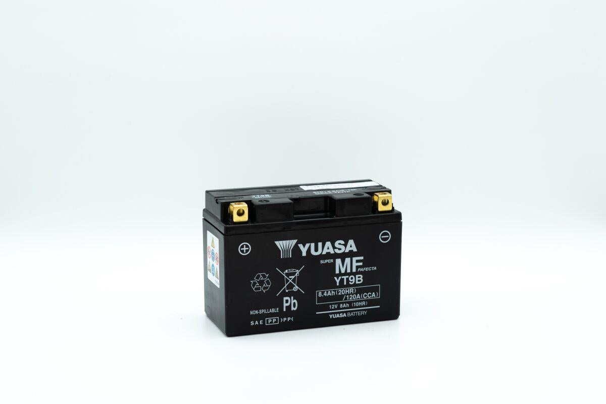 Yuasa Battery For Yamaha YFM 700 1999-2022 Black YT9B(WC)