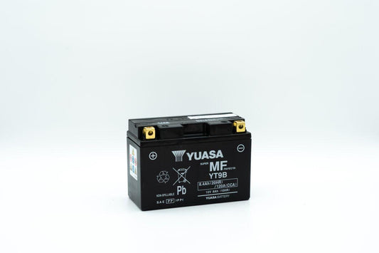 Yuasa Battery For Yamaha YFM 700 1999-2022 Black YT9B(WC)